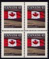 Bloc de 4 TP neufs ** n 1338Do/Du(Michel) Canada 1992 - Drapeau canadien