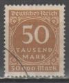 Allemagne 1923 - Chiffre 50 t. m.