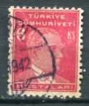Timbre de TURQUIE 1941-42  Obl   N 971   Y&T  