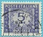 Italia 1947-54.- Cifra. Y&T 69. Scott J69. Michel P78.