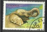 Tanzanie 1991; Y&T n 800; 35s Faune, Elphant