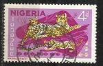 Nigeria 1965; Y&T n 182a ; 4p faune sauvage, lopards