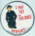 SISLEY 19 cm / y want you for the navy / autocollant / mode