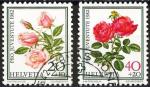 Suisse 1982 - YT 1166 & 67 ( Fleurs : Roses ) Ob 