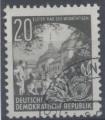 Allemagne, ex-RDA : n 125 oblitr anne 1953