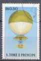 Timbre SAINT TOME THOME & PRINCIPE  1980  Obl  N 584  Y&T  Transports  Ballons