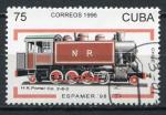 Timbre  CUBA  1996  Obl  N  3597  Y&T    Trains Locomotive