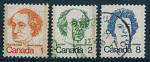 Canada - oblitr - 3 timbres effigies personnages