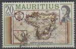 Ile Maurice/Mauritius 1987 - Carte le par Van Keulin vers 1700, obl - YT 664 