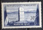 FRANCE N 922 ** Y&T 1952 12e Anniversaire de la bataille de Narvik