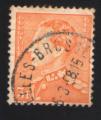 Belgique 1951 Oblitr rond Used Stamp King Roi Leopold III orange 3 F