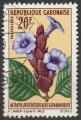 Timbre oblitr n 247(Yvert) Gabon 1969 - Fleurs