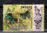 Malaysia - Pahang / 1971 / Papillons / YT n 85, oblitr