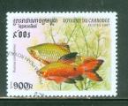 Cambodge 1997 Y&T 1470 oblitr Faune aquatique 