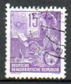 Allemagne RDA Yvert N153A oblitr 1954 Tlgraphiste