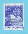AUTRICHE AUSTRIA OSTERREICH RADIO TELEGRAPHE 1974 / OBLITERE