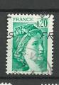France timbre n1967 oblitr anne 1977 Sabine de Gandon 