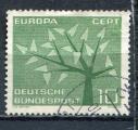 Timbre  ALLEMAGNE RFA  1962  Obl   N  255   Y&T    Europa 1962