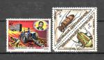 CENTRAFRICAINE - 2 Timbres oblitrs