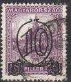 EUHU - 1931 - Yvert n 437 (A) - Sainte Couronne de Hongrie (surcharg)