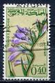 Timbre Royaume du MAROC 1965  Obl   N 481   Y&T  Fleurs Glaeuls