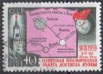 URSS N 2238 o Y&T 1959 En l'honneur de la rpublique Lunik II