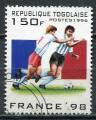 Timbre Rpublique du TOGO 1996  Obl   N 1440   Y&T   Football