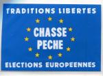 Autocollant Chasse Elections Europennes 1994