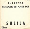 SP 45 RPM (7")  Sheila  "  Julietta  "  Juke-box Promo