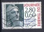 Timbre France 1995 - YT 2933 - Journe du timbre -  Marianne de Gandon