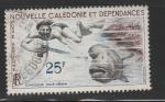 Nouvelle Caldonie timbre n 69 ob anne1962 Poste Arienne ,Chasseur Sous marin
