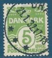 Danemark N193 5o vert-jaune oblitr