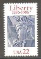 	 Etats-Unis-1986-Yt 1672**-tte de la statue