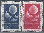 1956 NATIONS UNIES 48-49** mtorologie, ballon-sonde