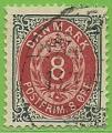 Dinamarca 1875-903.- Cifra. Y&T 24(A). Scott 44. Michel 25 IIYBa.