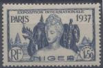 France, Niger : n 62 x neuf avec trace de charnire anne 1937