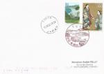 Lettre avec timbres Japon N1888 et 2537 - cachet d'arrive du 15/04/2002