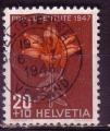 Suisse  "1947"  Scott No. B168  (O)  Semi postal