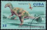 Cuba 2006 Animaux Dinosaures teints Muttaburrasaurus et Scaphognathus SU