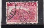 Timbre Congo Belge / Oblitr / 1942 / Y&T N261 / Animal - Panthre.