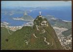 CPM Brsil RIO DE JANEIRO Vista aerea Cristo Redentor