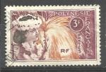 Polynsie 1964; Y&T n 28; 3F danseuse tahitienne