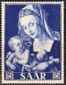 Sarre/Saar 1954 - Anne Mariale/Mary's year, 15 f - YT 333 *