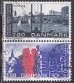 DANEMARK N 872/3 de 1986 oblitrs (srie complte) 