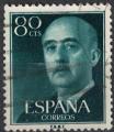 Espagne 1965 Oblitr Used Gnral Francisco Franco Caudillo vert fonc SU