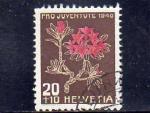 Timbre oblitr de Suisse n 469 Rhododendron  SU8823