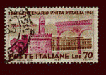Italie 1961 - YT 855 - oblitéré - centenaire unification Florence