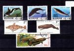 Lot de timbres oblitrs sur les Poissons TH3032