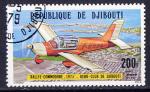 Timbre PA oblitr n 118(Yvert) Djibouti 1978 - Aviation, Rallye Commodore
