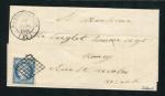 Rare lettre de Rambervillers pour Nancy ( Vosges 1851 ) avec un n° 4